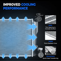 13129 Radiator for 2009-2018 Dodge Ram 1500 / 2019-2021 Classic 3.7L 4.7L 5.7L