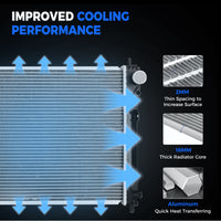 2951 Radiator For Jeep Compass Patriot Dodge Caliber Avenger 2.0L 2.4L 2.7L 3.5L