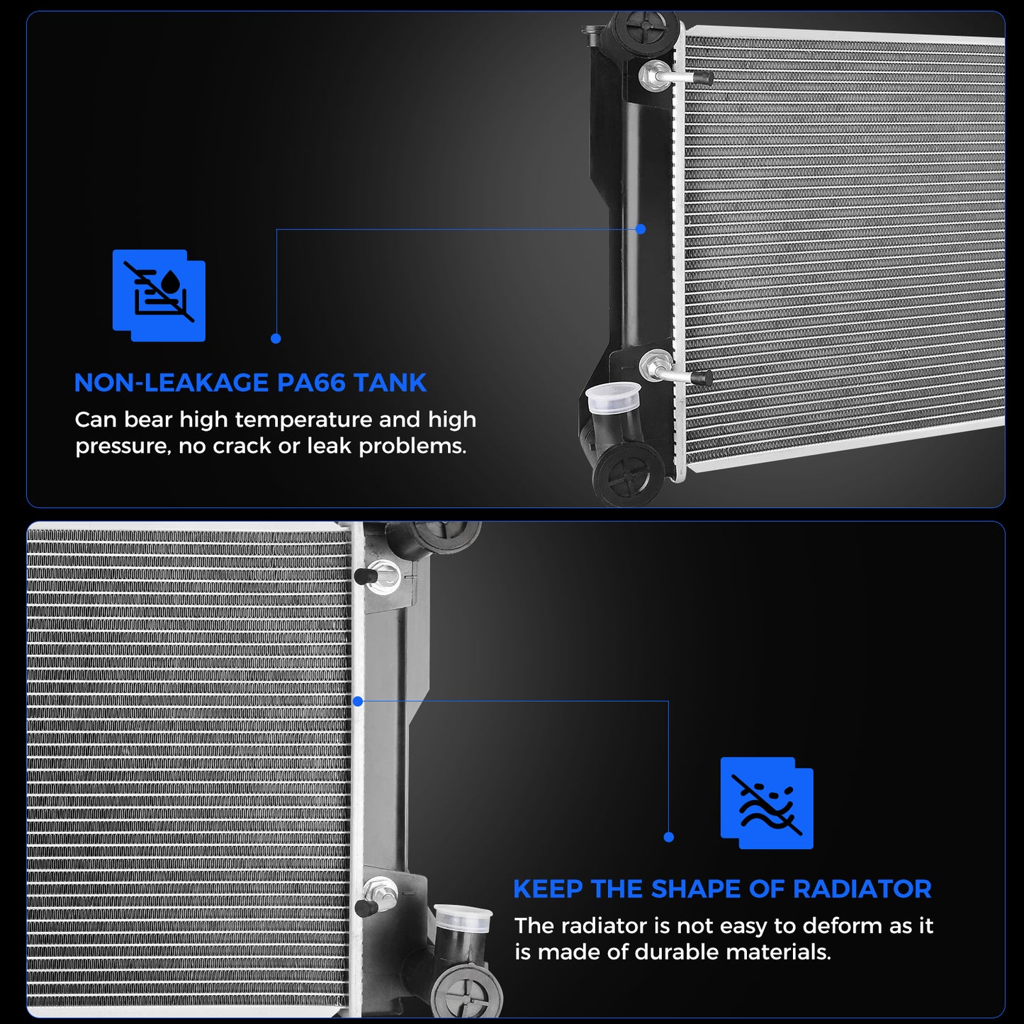 13129 Radiator for 2009-2018 Dodge Ram 1500 / 2019-2021 Classic 3.7L 4.7L 5.7L