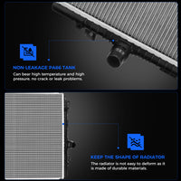 13423 Radiator for VW 14-17 Beetle Jetta Passat 1.8L / 14-19 Beetle 18-22 Passat 2.0L