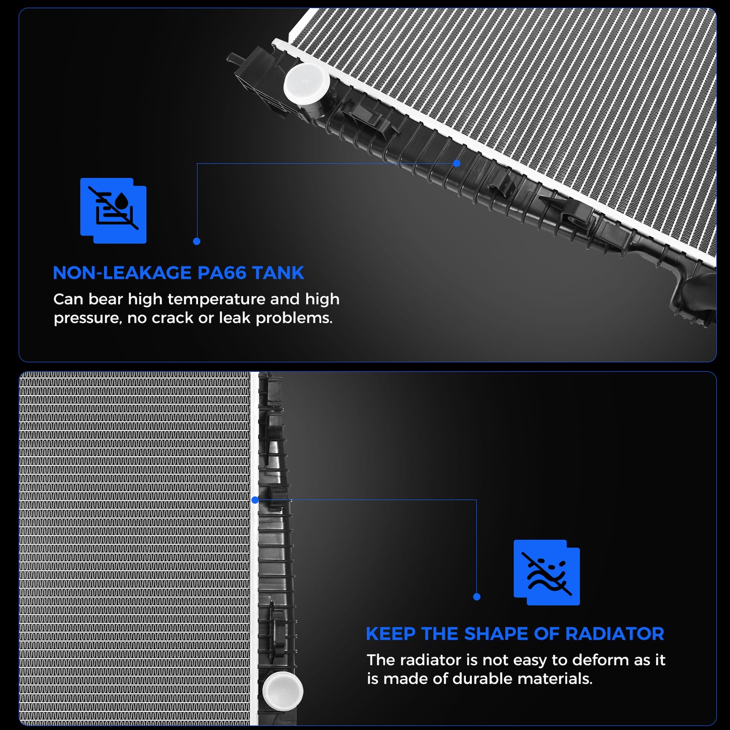 13200 Radiator for Jeep Grand Cherokee 2011-2015 3.6L / 11-21 5.7L / 14-21 6.4L