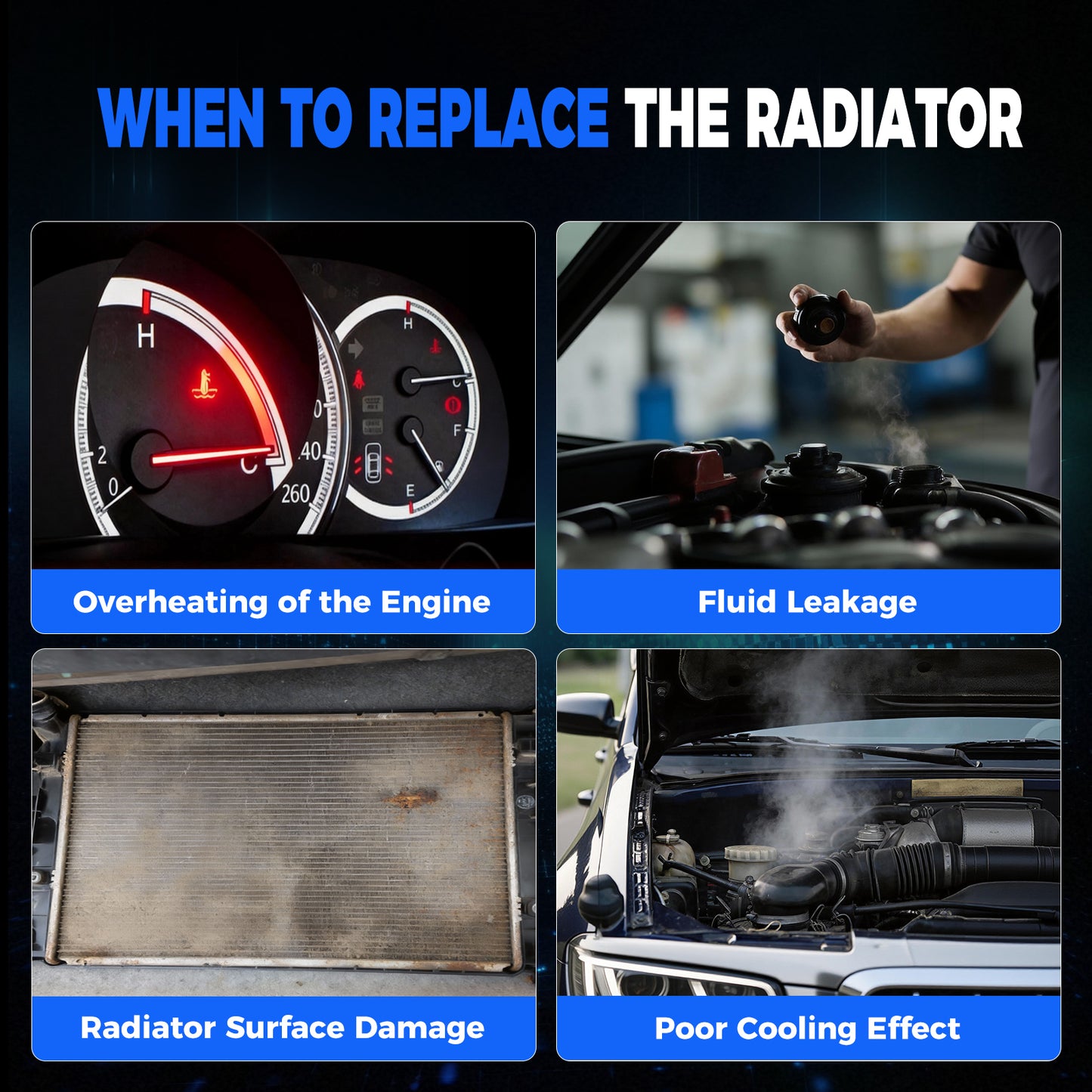 13200 Radiator for Jeep Grand Cherokee 2011-2015 3.6L / 11-21 5.7L / 14-21 6.4L